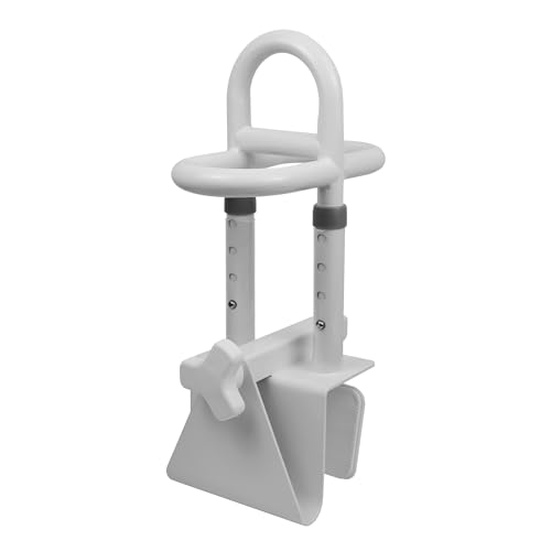 Rackickyer Triple Grip Bathtub Safety Rail, 16.5-19.7 Inch Height Adjustable Bathtub Handrail, Shower Support Handle for Side of Tub, Handicap Shower Safety Grab Bar for Seniors Elderly