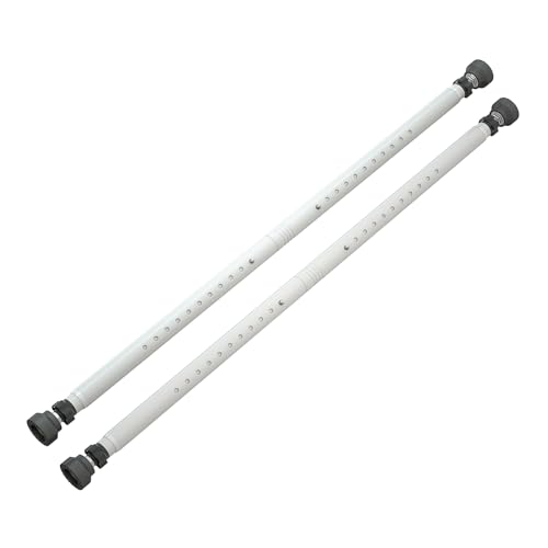 Aglaiprty 2 Pcs Sliding Glass Door Security Bar,Adjustable Security Bar (Updated Model(16.5-51 inch)), White, Sec-2