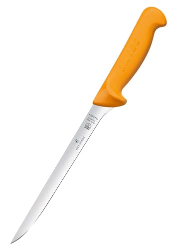 Victorinox, Swibo, coltello da cucina, coltello da pesce con lama normale flessibile, colore giallo, lunghezza della lama 20 cm, in acciaio, colore...
