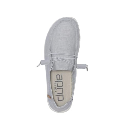 Image of HEYDUDE Women's Wendy Chambray | Women's Shoes | Women's Lace Up Loafers | Comfortable & Light-Weight