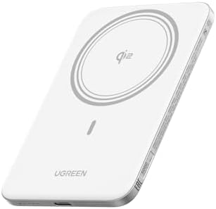 （16:30時点） UGREEN Air モバイルバッテリー 5000mAh 8.6mm超薄型 Qi2 15W MagSafe iPhone18Pro対応 | 【ATL製セル×難燃技術】マグネット式ワイヤレス充電｜軽量・小型設計｜USB-C PD 20W対応 ｜パススルー充電対応｜ iPhone18 Pro/17/16/15 シリーズ/ Air対応 ｜PB580｜ホワイト
