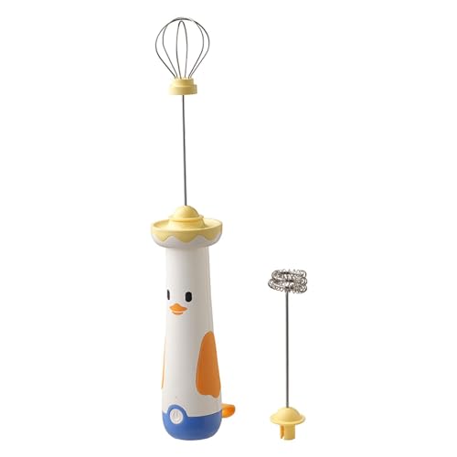 Mini batidor eléctrico – Espumador de leche portátil inalámbrico recargable | Batidor de mano batidor de café para espresso, latte, batido, crema, mantequilla, huevo, hornear y cocinar, 1 unidad