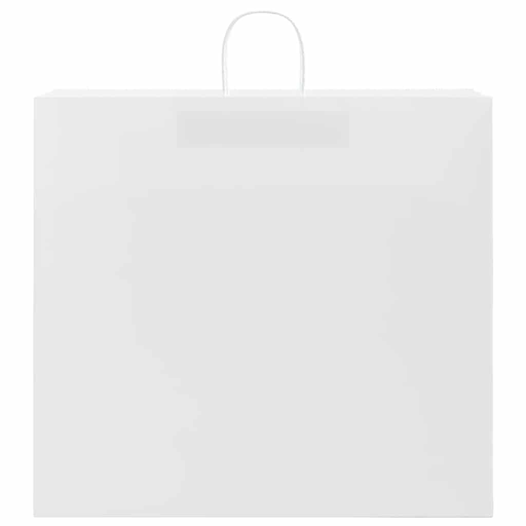 Bolsas de papel blancas 250 piezas con asas 54 x 15 x 49 cm
