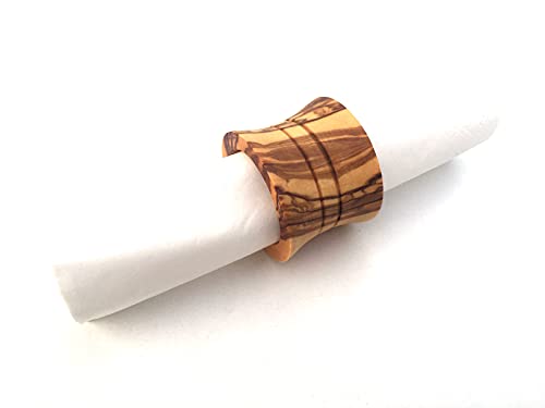 Rond de serviette de 10 cm - En bois d'olivier Cover