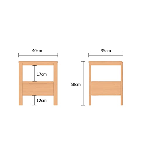 Simple small side cabinet bedside narrow cabine table de chevet bois pas cher - 3