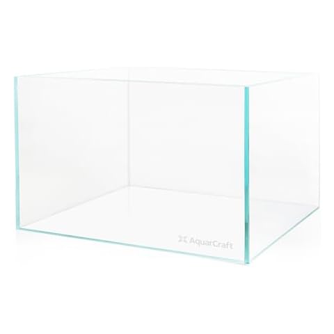 Ultra Clear Glass Fish Tank 16 Gallon, 6mm Thickened Rimless Aquarium Tank Low Iron, Large Big Aquarium 23.6in x11.8 in x14.2in Cover