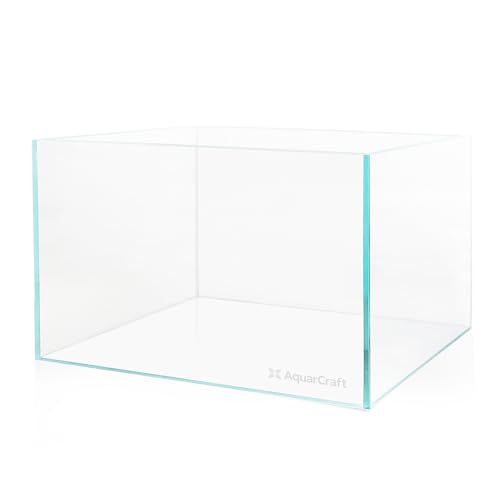 Ultra Clear Glass Fish Tank, 16 Gallon，6mm Thickened Rimless Aquarium Tank Low Iron, Large Big Aquarium 23.6in x11.8 in x14.2in