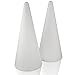 Styropor A32122 Kegel Ø 12 cm Höhe 27 cm 2 Stück, weiß