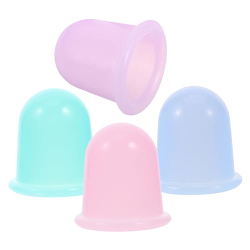4 pcs de ventosas de masaje de silicona portátiles para tratamiento de celulitis y articulaciones miniatura 1