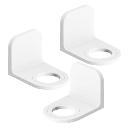 Didiseaon Soporte para Botellas de Gel de Ducha y Jabón Adhesivo sin Taladro 3 Unidades Color Blanco Ganchos para Organización en Baño y Cocina