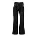 Jeggings for Women TumControl Cross High Waisted Flared Jean Leggings Stretchy with Pockets Womens Bell Bottom Jeans Black Plus Size 3X