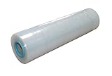 Ancho: 500 mm,Peso 5KG Rollos de film elástico para paquetes postales,Rollo Papel Film Estirable Manual y Elastico,embalaje industrial de 0,5 x 550m (Transparente)