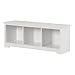 South Shore Entryway Cubby Storage Bench, Pure White