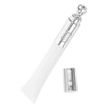 DECHOUS Elektrischer Augencreme spender aus Robustem Zinklegierung mit Flachem Metall applikator Tragbarer Airless tube für Augen Lippenpflege Präzise Dosierung als Reisebehälter