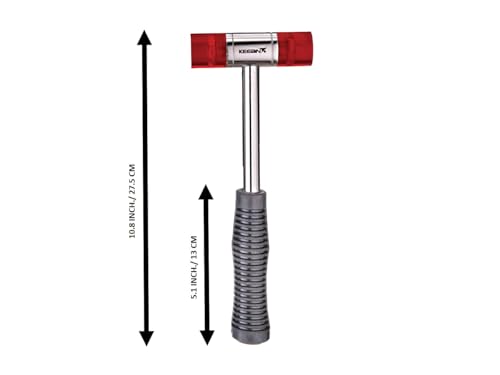 Image of KEEAN 30 MM Soft Faced Acetate Mallet Industrial Hammer Non Slip Rubber Grip Bending Forming Metal Tile Fitting Wood Work Professional
