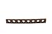Elite Wine Racks Oak Barrel Stave Cork Display Compatible With Blanton's Bourbon Horse Cork Stoppers (Walnut)