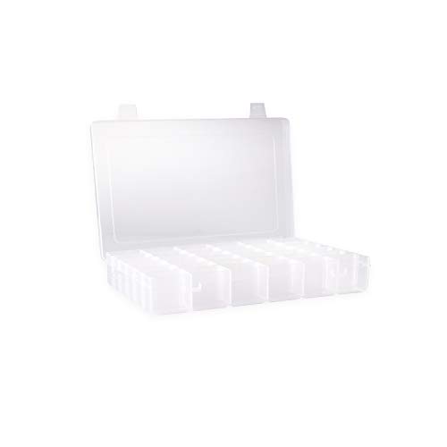 Clear Plastic Jewelry Box Organizers Storage Container With Adjustable Dividers 36 Grids