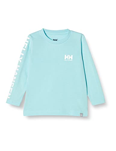 [ヘリーハンセン] ロングTシャツ キッズ ロングスリーブ レターティー ジュニア クリアオーシャン 100