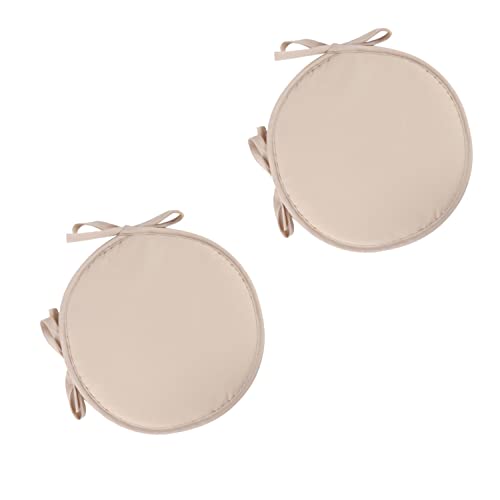 WatSKY 2 Pcs Round Chair Pads Seat Cushions 15