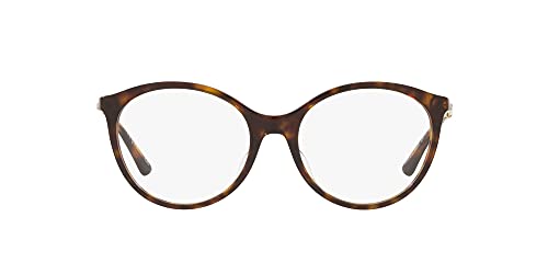 Image of Vogue Eyewear Ladies Vo5387f Low Bridge Fit Oval Prescription Glasses Frame, Dark Havana/Demo Lens