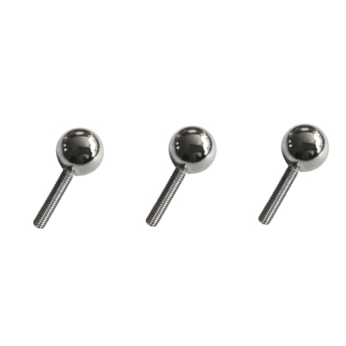 SOLUSTRE 3pcs Printer Accessories Spherical Screw Diameter Lightweight Resistant Machined for Rostock