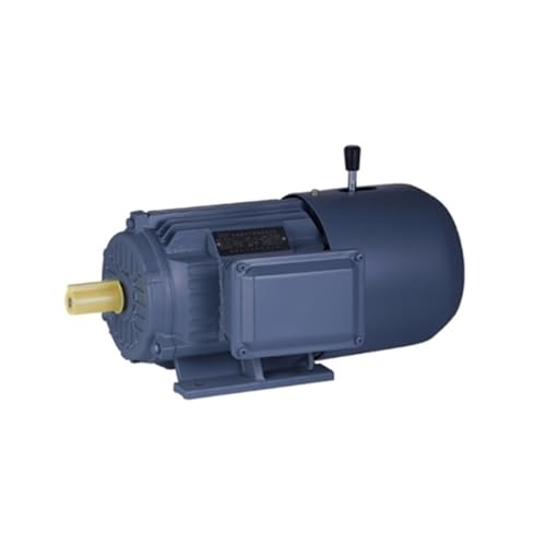 TNEHOD 1 HP 3-Phase Brake Motor – 0.75 kW, High-Torque Industrial Brake Electric Motor, Foot-Mount, IP54 Protection (Number of Poles：4 Pole)