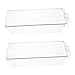 2pcs Boxes Refrigerator Storage Box Plastic Containers Beverage Refrigerator Drink Dispenser Plastic Storage Bins Plastic Drawers Bulk Food Fridge Organizer Commercial Pet Plastic