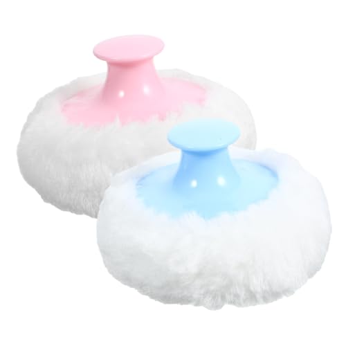 PartyKindom 4pcs Baby Talcum Powder Puff Loose Powder Fluffy Puff Safe Easy to Use for Boys and Girls Adults