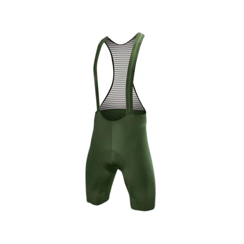 YANSHUYU Ropa Ciclismo Hombre Pantalones Cortos De Ciclismo Bretelle Seamless Level Culotte Ciclismo Hombre Invierno(Green,Asian-4XL)