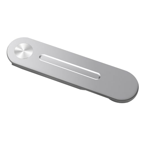 Soporte magnético para móvil COMPUKAS extensible en aluminio plata para pantalla de portátil