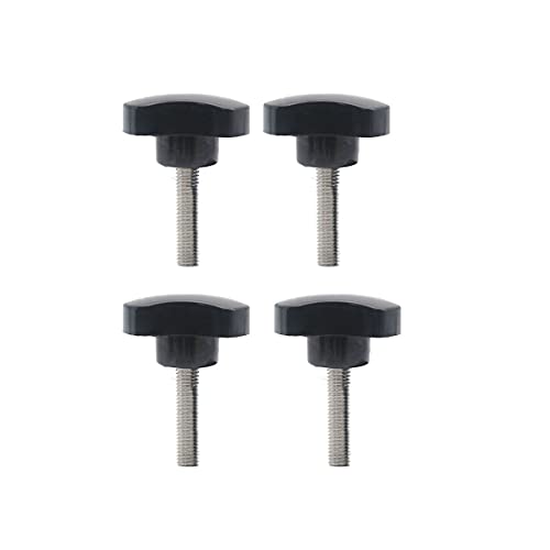 Unifizz M5 x 15mm Thumb Screws Clamping Screw Knob Star Knobs Bakelite Triangle Hand Knob Tightening Screw Knobs for Mechanical Equipment 4 PCS