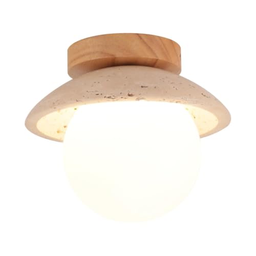 Mesitas de Noche Colgantes Blancas y Madera Marca TOKTOP