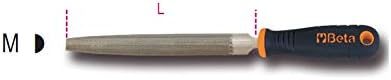 Beta Tools 17190197 Lime BM 1/2TONDE BASTARDE 6" D6/M 150 mm