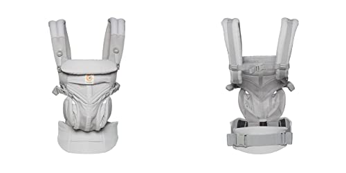 Ergobaby Baby Carrier, 4-Position Omni 360 Cool Air Mesh for Newborn to Toddler (0-3 yrs), Ergonomic Child Carrier & Backpack, Pearl Grey - Image 8
