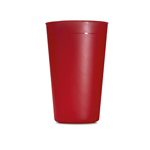 HA MARKET Lot de 50 Gobelets Durables et Réutilisables Rouges - Capacité 30cl - Plastique Polypropylène Rigide - Idéal pour un Anniversaire, Cocktail,...