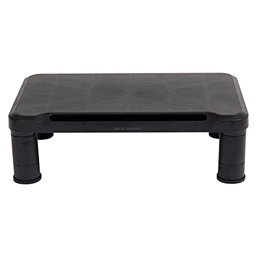 Mind Reader Monitor Stand, Height Adjustable, Laptop, Computer, Riser, Office, Set of 2, Black by Mind Reader - Used condition - Image 8
