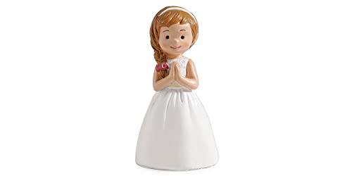 2 sujets à dragées Communion Fille Nina 6 cm