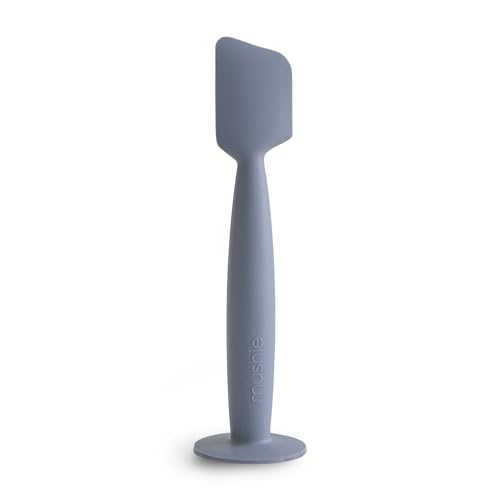 Image of mushie Diaper Cream Applicator Soft Silicone with Suction Base (Tradewinds)