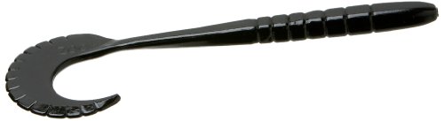 Zoom Bait G Tail Worm Bait-Pack of 10 (Black, 6-Inch)