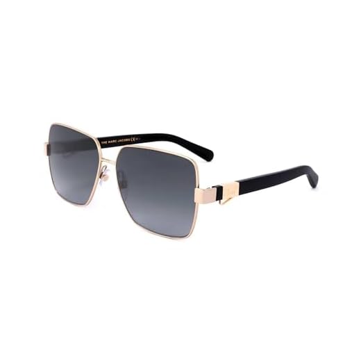 Marc Jacobs Women's Marc 495/S Square Sunglasses, Gold/Gray Shaded, 58mm, 14mm