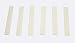 Piano Keytop Tails Simulated Ivory - Set of 6 - Piano Key Tail