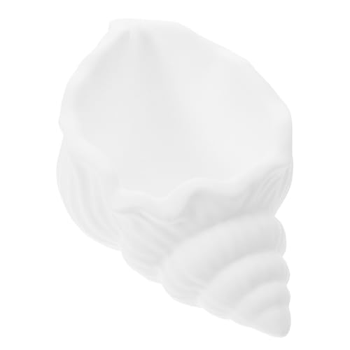 SAFIGLE Platillo De Caracola Bandeja De Concha Forma Ayudante De Cámara Decoración Estético Caparazón Plato Decorativo Bandeja De Baratija Del Océano Tazón Yeso