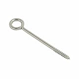 SISI UK 10 escaladores para colgar en el jardín con ojo de vid de 75 mm, 100 mm, chapado en zinc (100 mm)