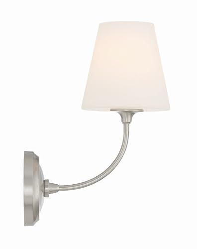 Image of Crystorama Libby Langdon Sylvan 6'' Brushed Nickel Sconce