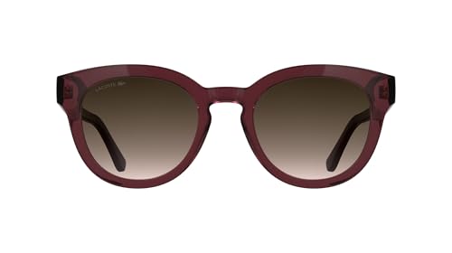 Lacoste Women's Sunglasses L6070S - Transparent Burgundy with Brown Gradient Lens