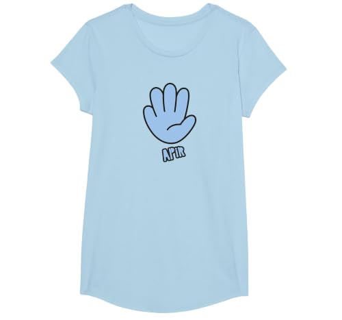 Apir Funny Filipino T-Shirt, Girls, Baby Blue, Large