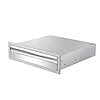 Outdoor kitchen drawer stainless steel single drawer 24w 65h 23d double wall outdoor kitchen drawer kitchen cabinet grill station or grill island  urban country home decor