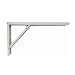 Folding Steel Square Abat-Table White 30X52Cm. - 3