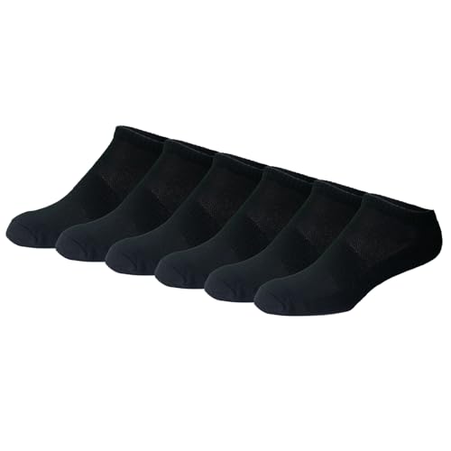 Image of Women's Athletic Socks, Pack of 6, Made with Combed Cotton - Size 9-11