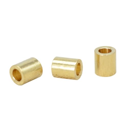 Anneome 50 piezas Tubulares de Latón Dorado para Fabricación de Joyería DIY Tubos Huecos para Pulseras y Collares Accesorios Ligeros y Duraderos
